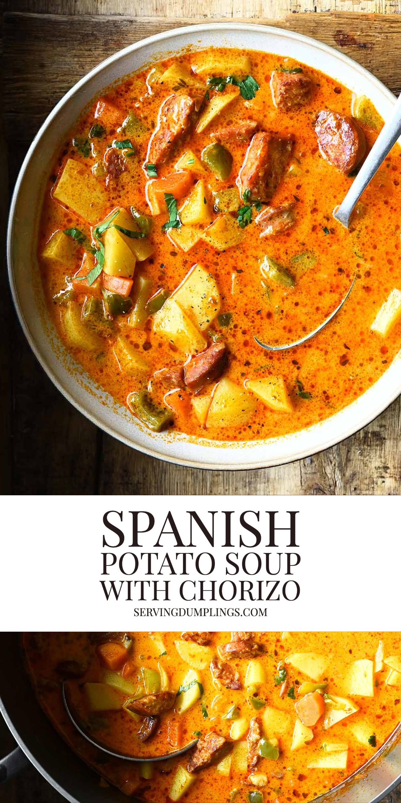 Spanish Potato Soup with Chorizo